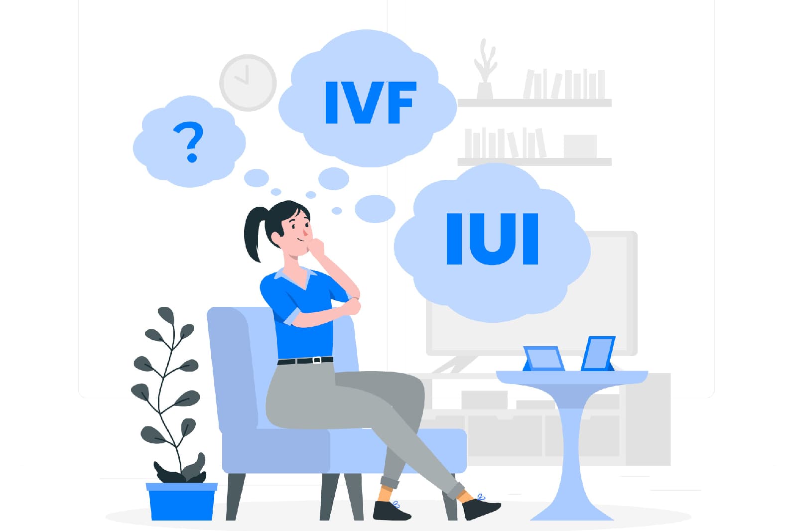 What is the difference between IVF and IUI?